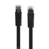 Plakanais Ethernet CAT7 10Gbps RJ45 LAN tīkla kabelis 2m - melns