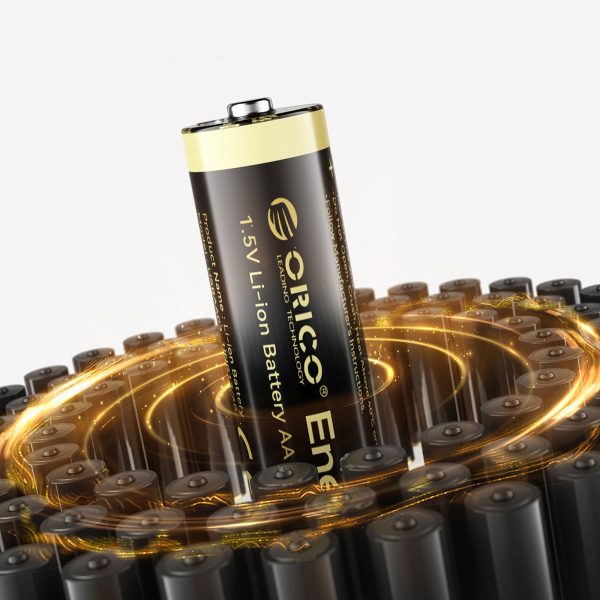 Uzlādējamas litija baterijas AA 1,5 V 2100mWh USB-C ar uzlādes kabeli - 2 gab.