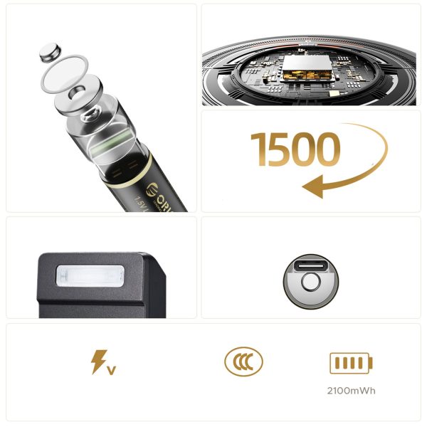 Uzlādējamas litija baterijas AA 1,5 V 2100mWh USB-C ar uzlādes kabeli - 4 gab.