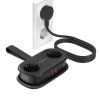 5-in-1 AC USB-A USB-C GaN 20W strāvas pagarinātājs - melns