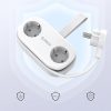 5-in-1 AC USB-A USB-C GaN 20W strāvas pagarinātājs - balts