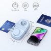 5-in-1 AC USB-A USB-C GaN 20W strāvas pagarinātājs - zils