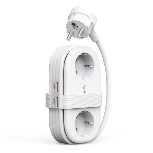1035057-1-listwa-zasilajaca-6w1-ac-usb-a-usb-c-65w-orico-hurtownia-dropshipping.jpg 6-in-1 AC USB-A USB-C GaN 65W strāvas pagarinātājs - balts
