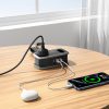 5-in-1 AC USB-A USB-C 15.5W strāvas pagarinātājs - melns