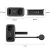 5-in-1 AC USB-A USB-C 15.5W strāvas pagarinātājs - melns