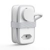 5-in-1 AC USB-A USB-C 15,5 W strāvas pagarinātājs - balts