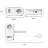 5-in-1 AC USB-A USB-C 15,5 W strāvas pagarinātājs - balts
