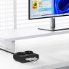 6-in-1 AC USB-A USB-C 25W strāvas pagarinātājs - melns