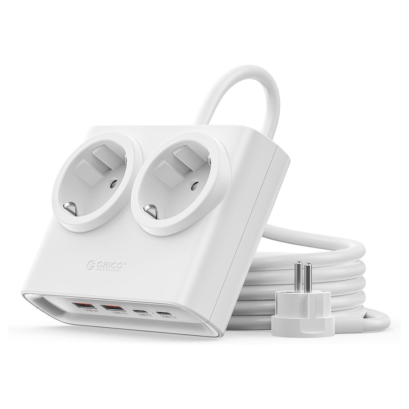 6-in-1 AC USB-A USB-C 25W strāvas