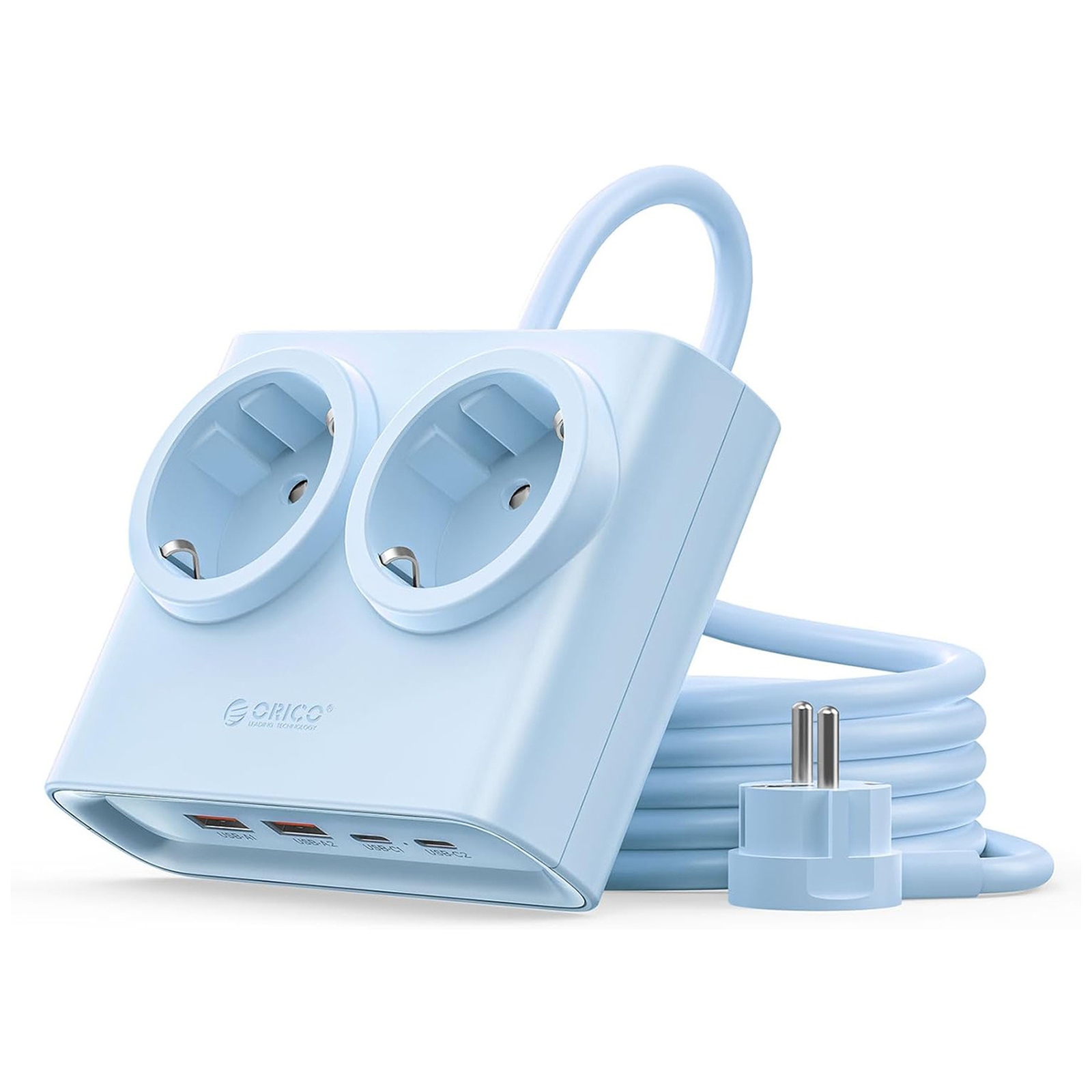 6-in-1 AC USB-A USB-C 25W strāvas