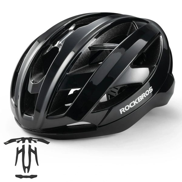 Velosipēda ķivere ar pastiprinātu rāmi 58-62 cm - melna