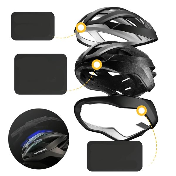 Velosipēda ķivere ar pastiprinātu rāmi 58-62 cm - melna