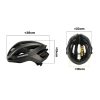 Velosipēda ķivere ar pastiprinātu rāmi 58-62 cm - melna