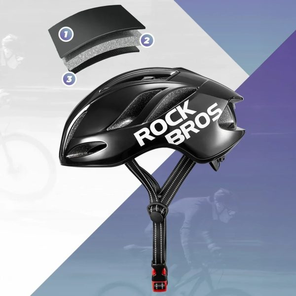 Viegla velosipēda ķivere 58-62 cm - melna