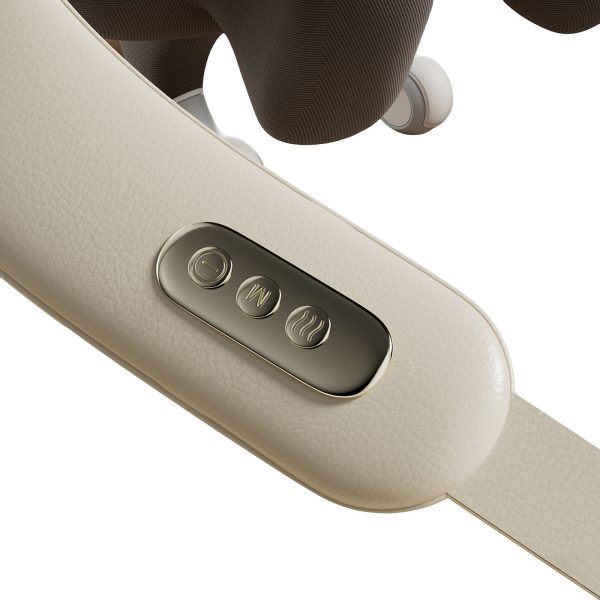 Kakla un plecu masieris ar sildīšanas funkciju USB-C 2200mAh - balts