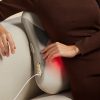 Masāžas spilvens jostasvietai un mugurai ar sildīšanas funkciju - bēšs