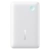 Powerbank 10000mAh 15W EnerFill FP11 ar USB-C kabeli 30cm - balts