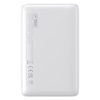 Powerbank 10000mAh 15W EnerFill FP11 ar USB-C kabeli 30cm - balts