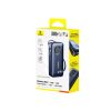 Powerbank 20000mAh 100W ar ievelkamiem USB-C kabeļiem - melns