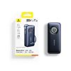 Powerbank 20000mAh 100W ar ievelkamiem USB-C kabeļiem - melns