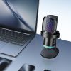 Vadu USB-C RGB ENC spēļu mikrofons - melns