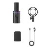 Vadu dinamiskais spēļu mikrofons USB XLR RGB - melns