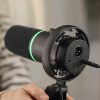 Vadu dinamiskais spēļu mikrofons USB XLR RGB - melns