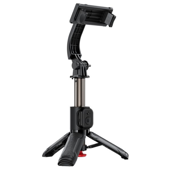 Selfiju nūja ar automātisku statīvu un Bluetooth tālvadības pulti 63 cm - melna