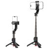 Selfiju nūja ar automātisku statīvu un Bluetooth tālvadības pulti 63 cm - melna