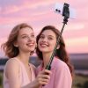 Selfiju nūja ar automātisku statīvu un Bluetooth tālvadības pulti 63 cm - melna