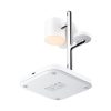 4-in-1 bezvadu lādētājs tālrunim, pulkstenim, austiņām ar naktsgaismu 25W - balts