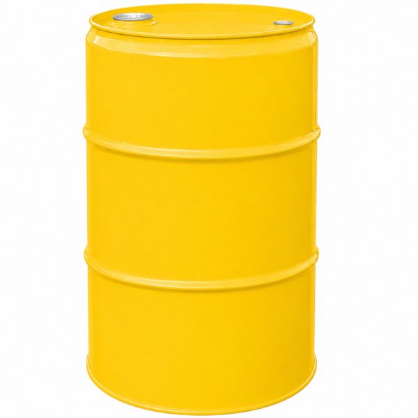 Tērauda metāla muca TH 60L, 2 un 3/4 vāciņi - DZELTENA