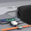3-in-1 bezvadu lādētājs viedtālrunim, viedpulkstenim un austiņām MagSafe - melns
