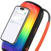 Bezvadu RGB Bluetooth apgaismots skaļrunis ar turētāju - melns