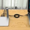 Ethernet CAT6 1000Mbps RJ45 interneta LAN plakanais tīkla kabelis 15m - melns