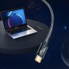 USB-C uz USB-A 3.1 Gen 2 10Gbps OTG adapteris 30cm - melns