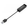 Ārējais USB-A - RJ45 10/100/1000 Mbps tīkla adapteris - melns