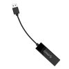 Ārējais USB-A - RJ45 10/100/1000 Mbps tīkla adapteris - melns