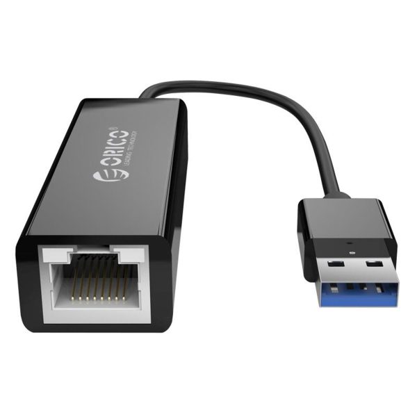Ārējais USB-A - RJ45 10/100/1000 Mbps tīkla adapteris - melns