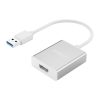 USB-A uz HDMI adapteris - sudrabs