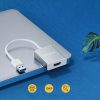USB-A uz HDMI adapteris - sudrabs