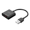 Ārējā USB-A skaņas karte - 3x mini ligzda - melna