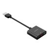 Ārējā USB-A skaņas karte - 3x mini ligzda - melna