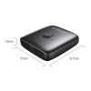 HDMI divvirzienu sadalītāja adapteris - melns