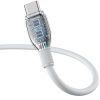 USB-A - USB-C pudinga kabelis 100W 1.2m - balts