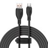 USB-A - USB-C pudinga kabelis 100W 1.2m - melns