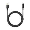 Silky 3A USB-A - USB-C kabelis 1m - melns