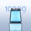 Powerbank 10000mAh 15W EnerFill FP11 ar USB-C kabeli 20V 3A 30cm - melns