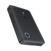 Powerbank 10000mAh 15W EnerFill FP11 ar USB-C kabeli 20V 3A 30cm - melns