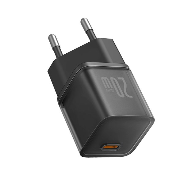 USB-C GaN5S 20W sienas lādētājs - melns